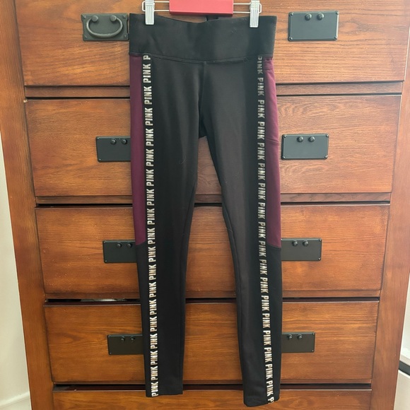 Victorias Secret Pink Cozy Collection Fleece Lined Leggings Size XS - Picture 3 of 8
